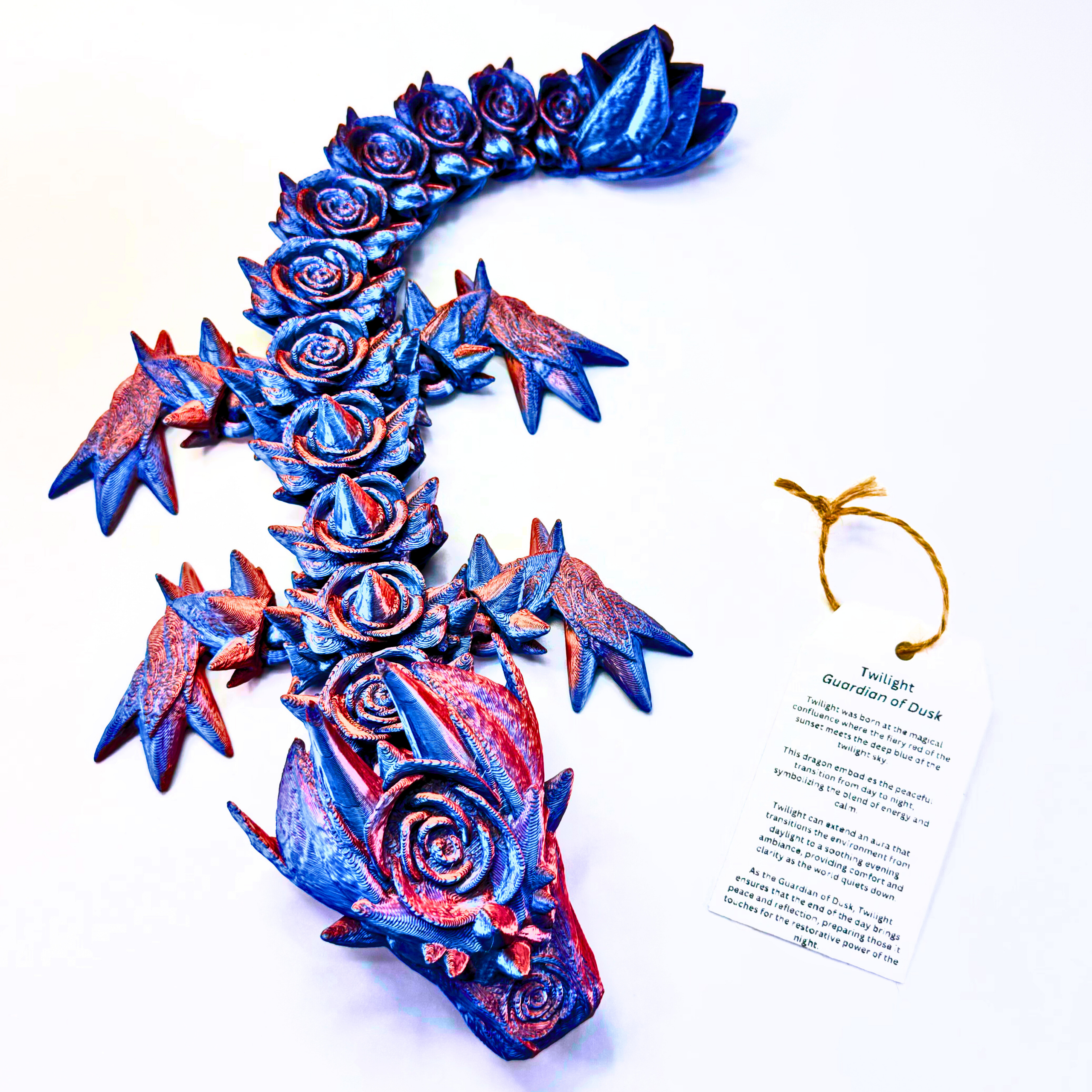 12IN Baby Rose Dragon - Rose Dragons - Dragon Fidgets
