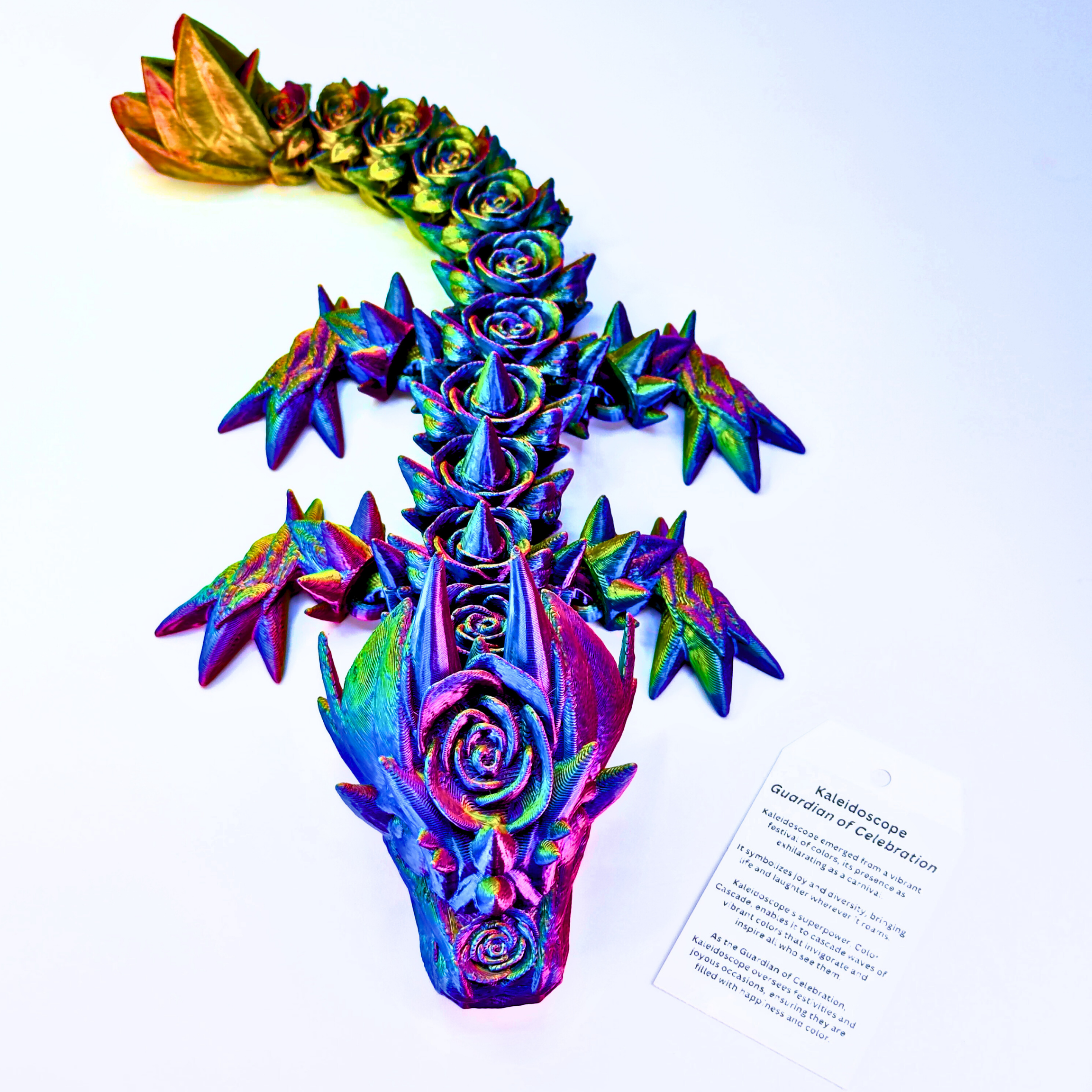 12IN Baby Rose Dragon - Rose Dragons - Dragon Fidgets