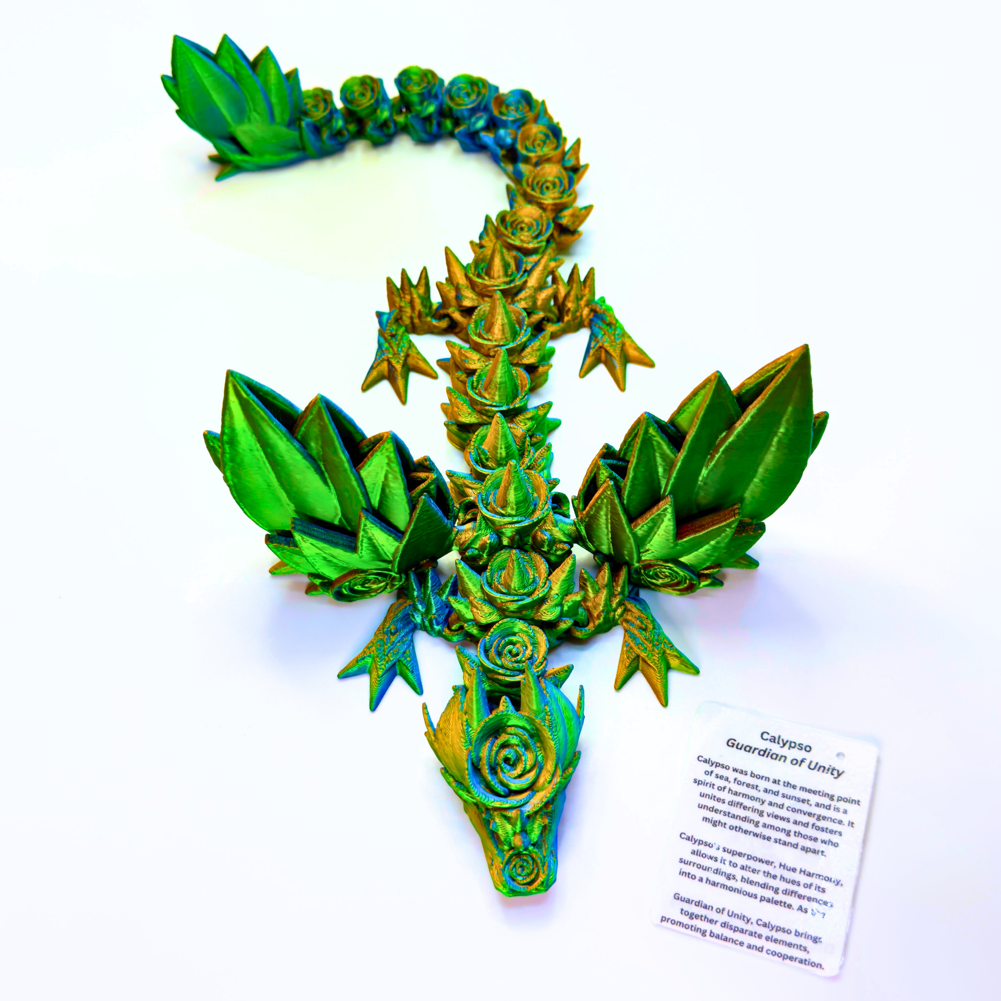 13IN Rosewing Dragon - Rose Dragons - Dragon Fidgets