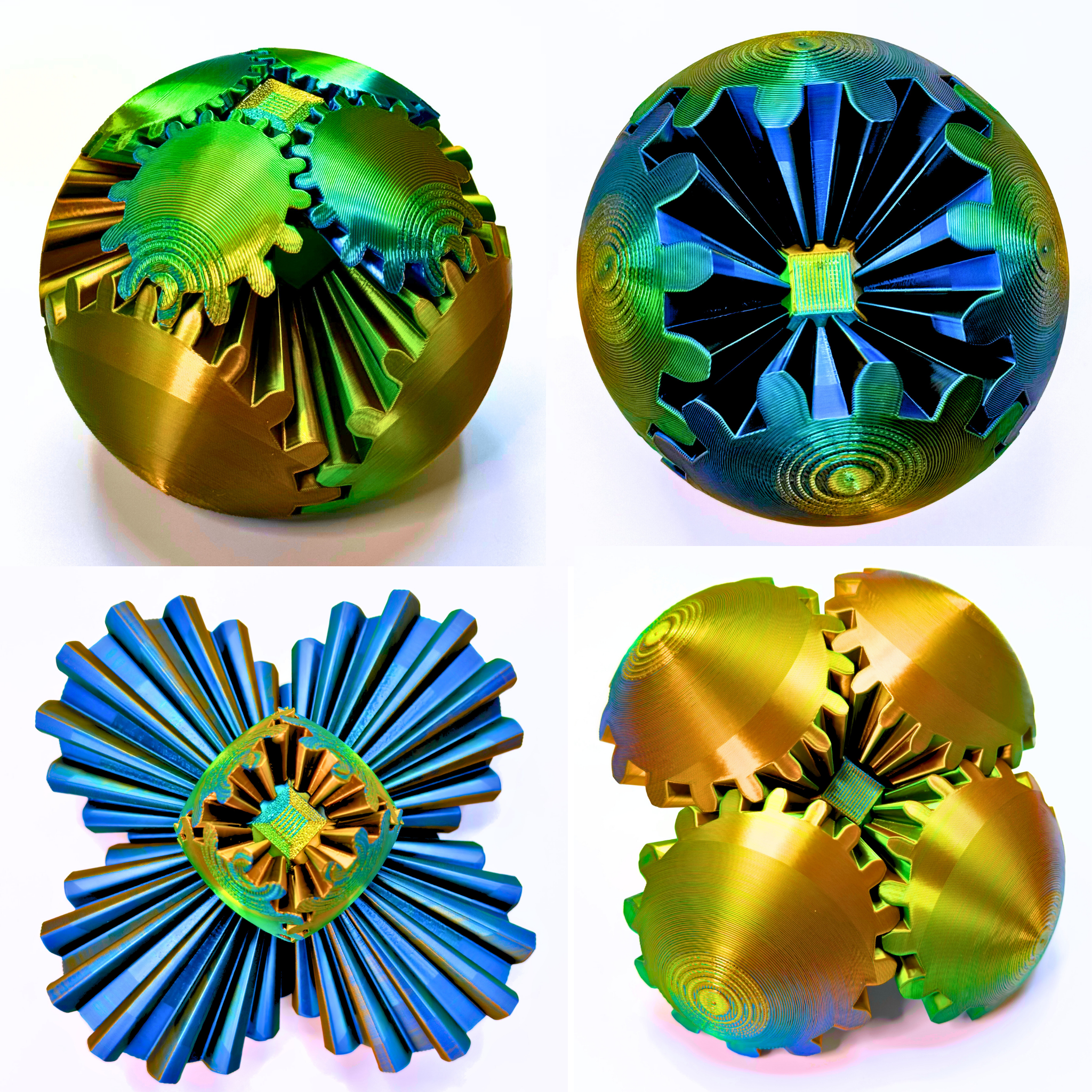 Large Gear Ball Fidget Toy - Gear Balls - Dragon Fidgets