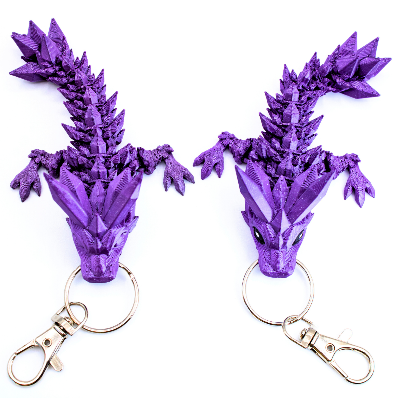 4.5IN Crystal Dragon Keychain & Egg - Crystal Dragons - Dragon Fidgets