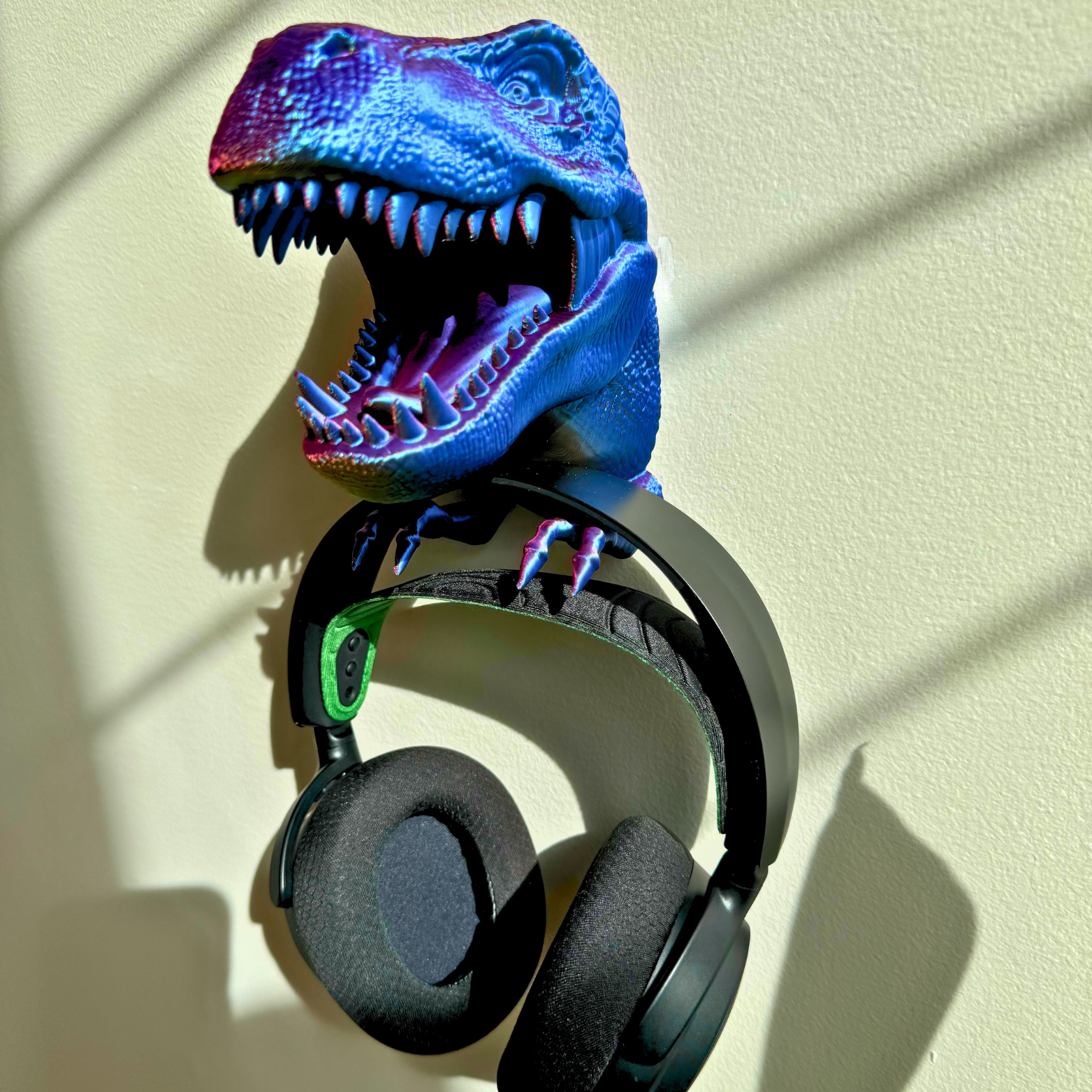 T-Rex Wall Mount Accessory Holder - T-Rex - Dragon Fidgets