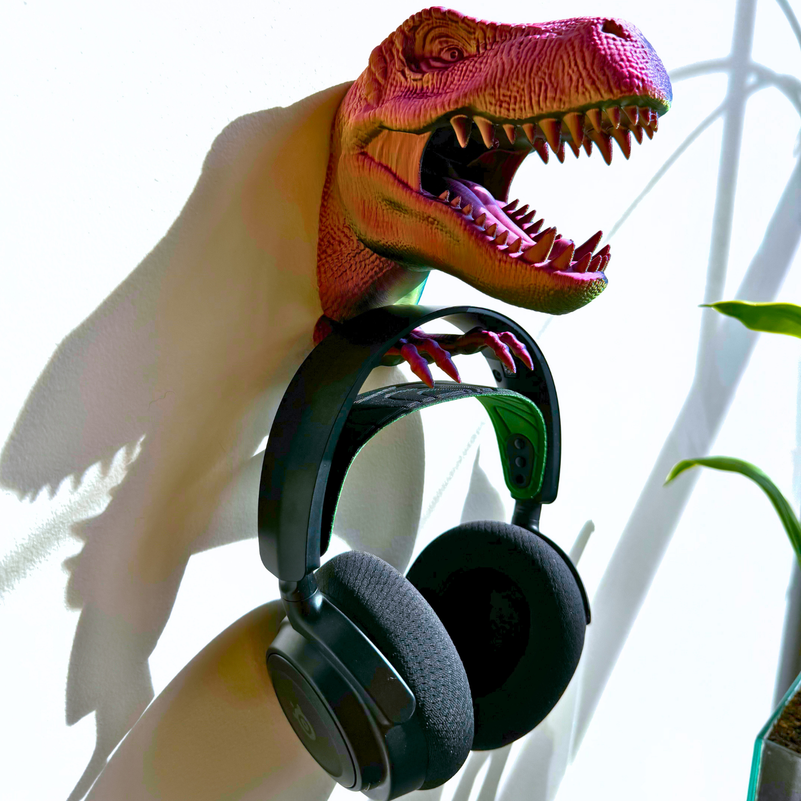 T-Rex Wall Mount Accessory Holder - T-Rex - Dragon Fidgets