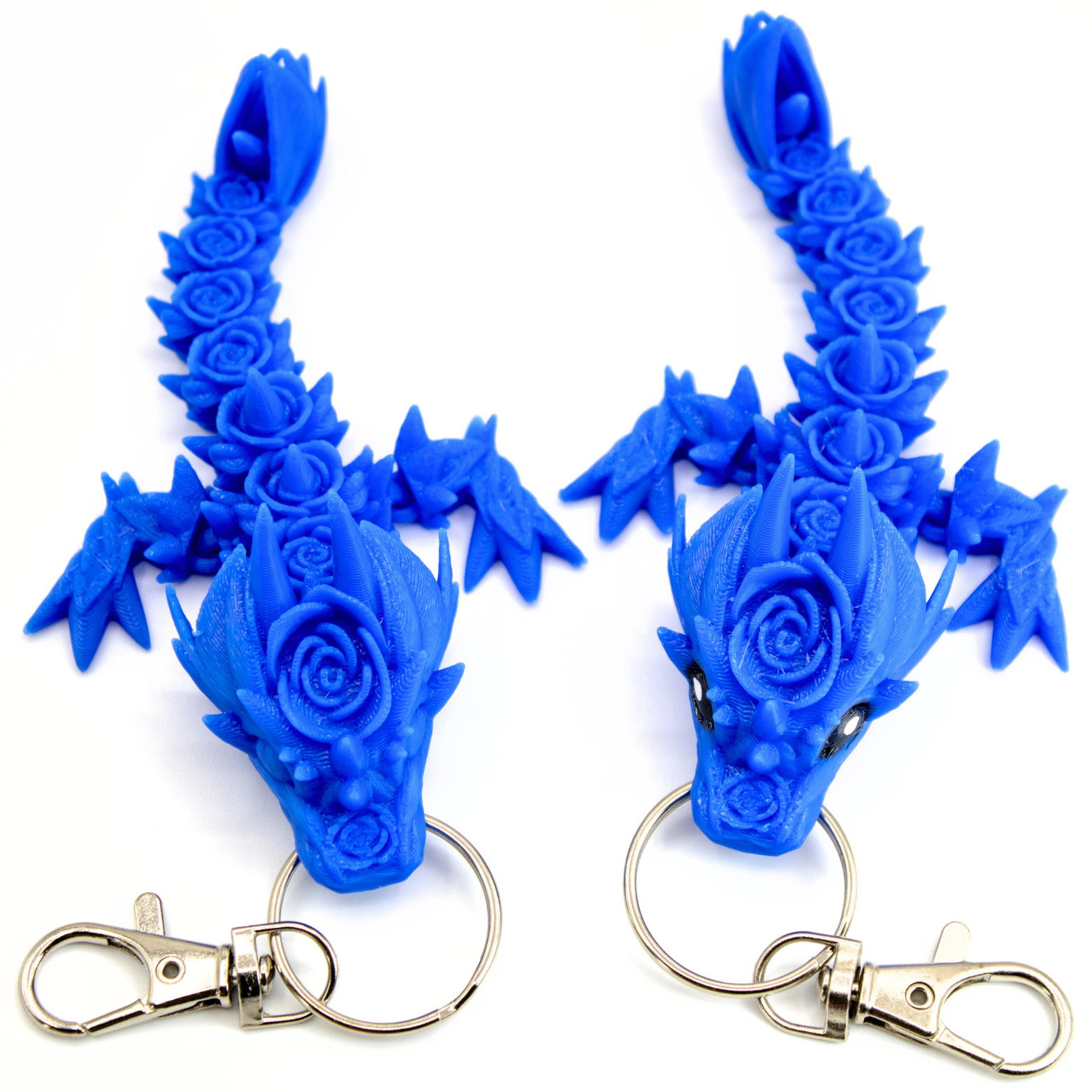 4.5IN Rose Dragon Fidget Keychain - Rose Dragons - Dragon Fidgets