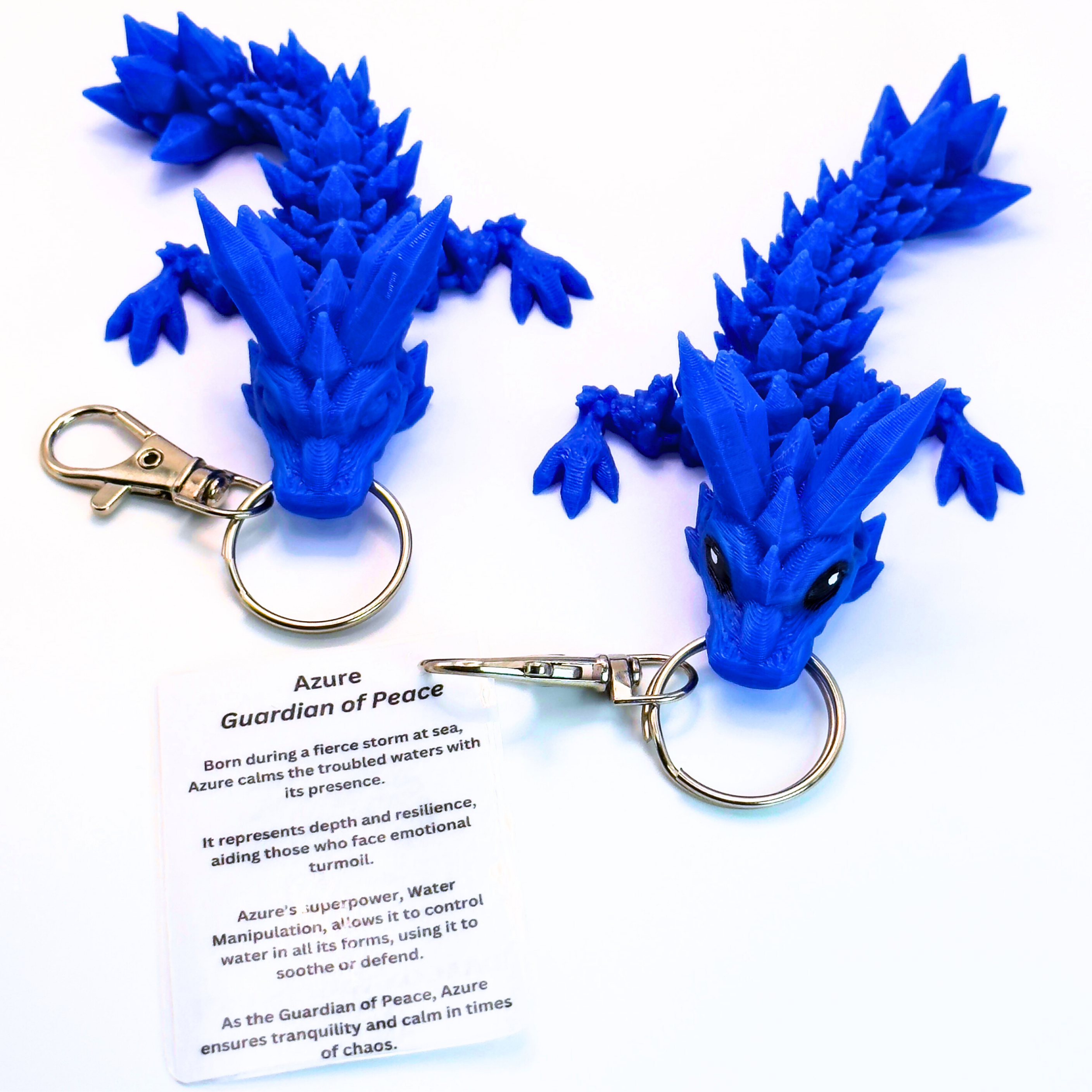 4.5IN Crystal Dragon Keychain & Egg - Crystal Dragons - Dragon Fidgets
