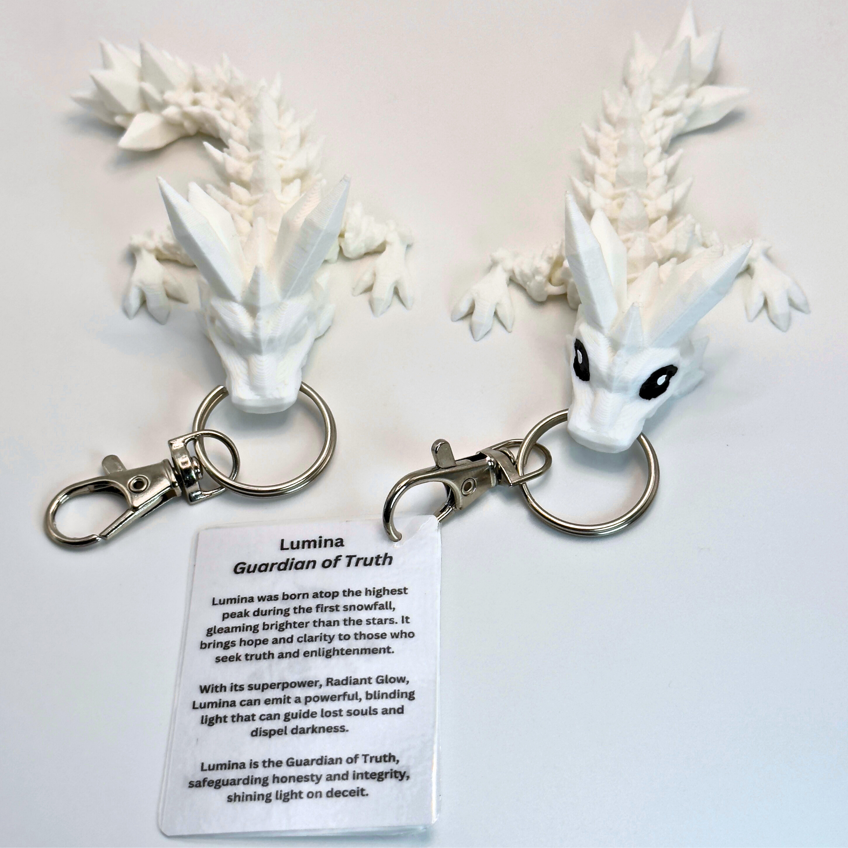 4.5IN Crystal Dragon Keychain & Egg - Crystal Dragons - Dragon Fidgets