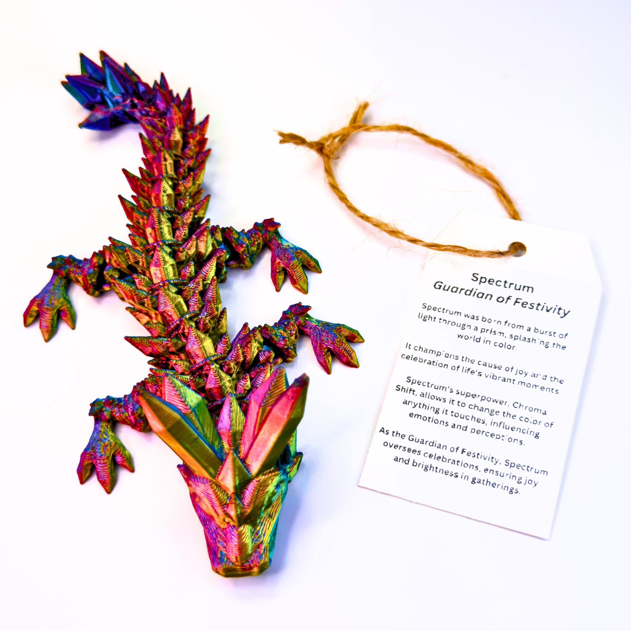 6IN Baby Crystal Dragon & 4IN Crystal Egg - Crystal Dragons - Dragon Fidgets