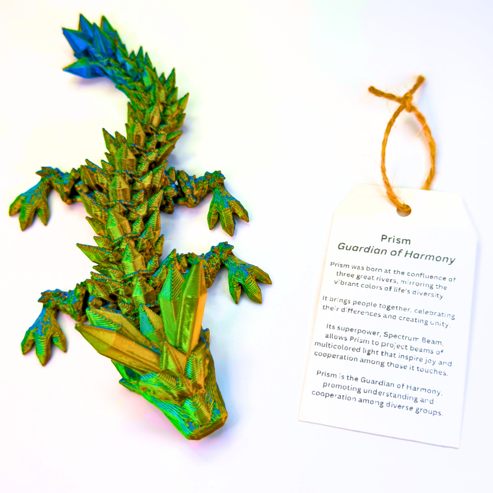 6IN Baby Crystal Dragon & 4IN Crystal Egg - Crystal Dragons - Dragon Fidgets