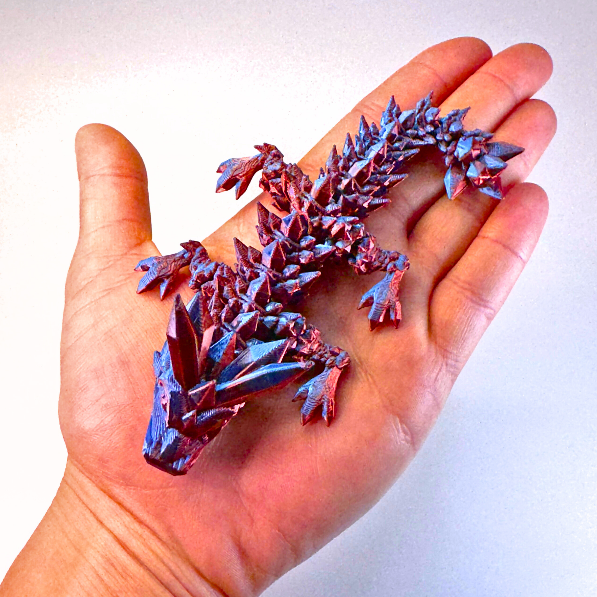 6IN Baby Crystal Dragon & 4IN Crystal Egg - Crystal Dragons - Dragon Fidgets