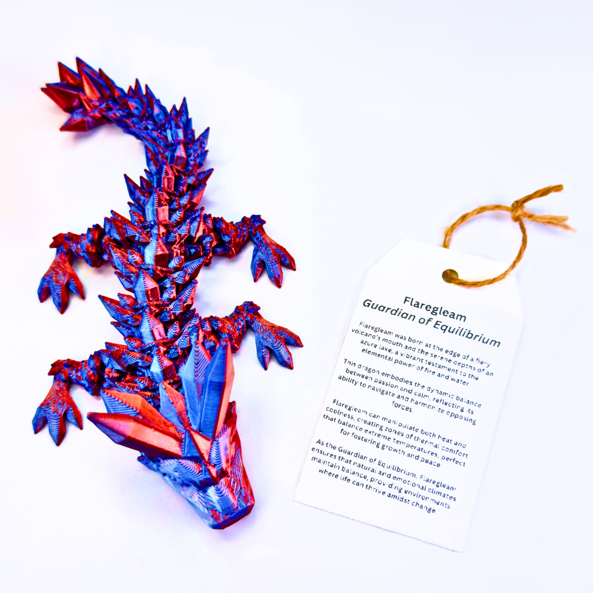 6IN Baby Crystal Dragon & 4IN Crystal Egg - Crystal Dragons - Dragon Fidgets