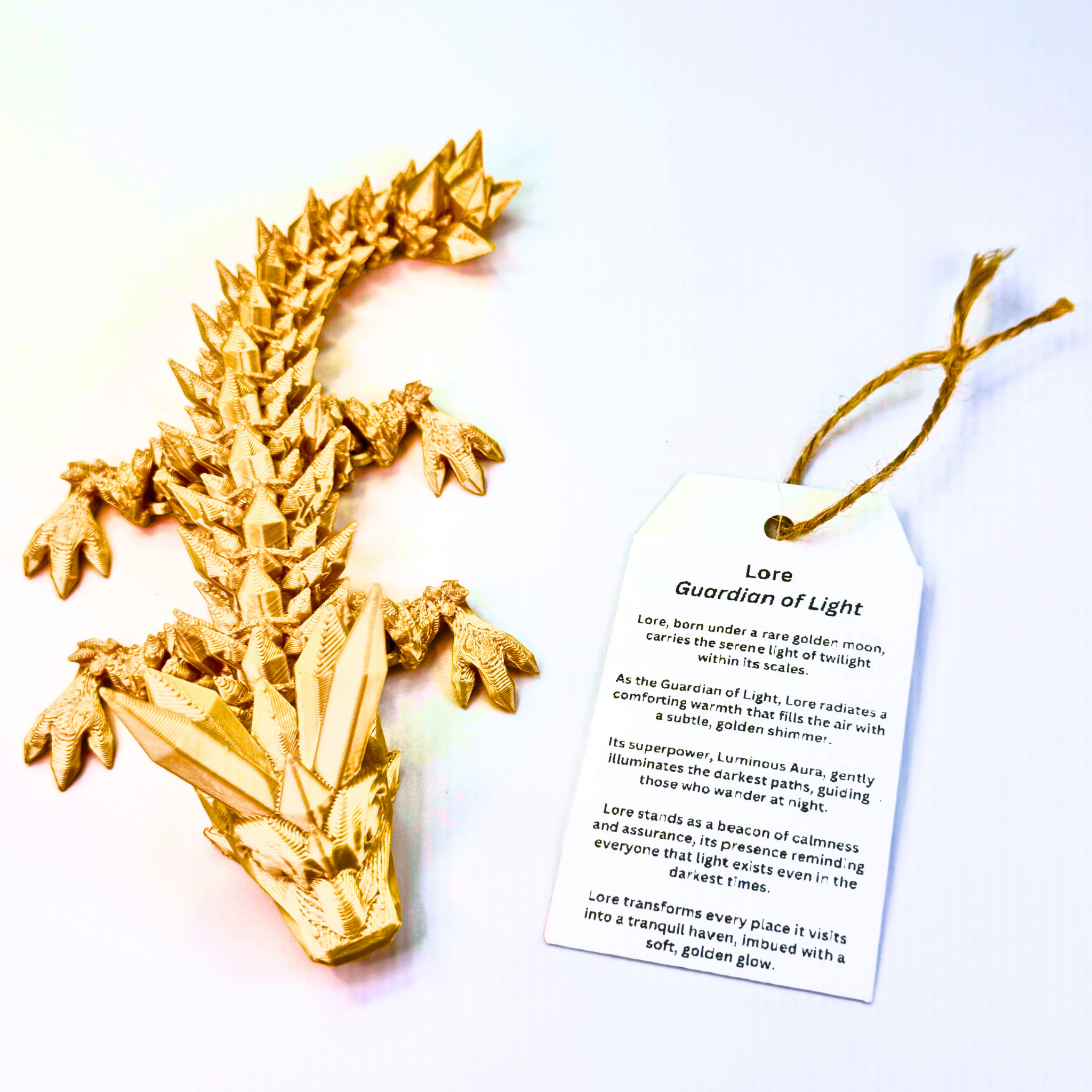 6IN Baby Crystal Dragon & 4IN Crystal Egg - Crystal Dragons - Dragon Fidgets