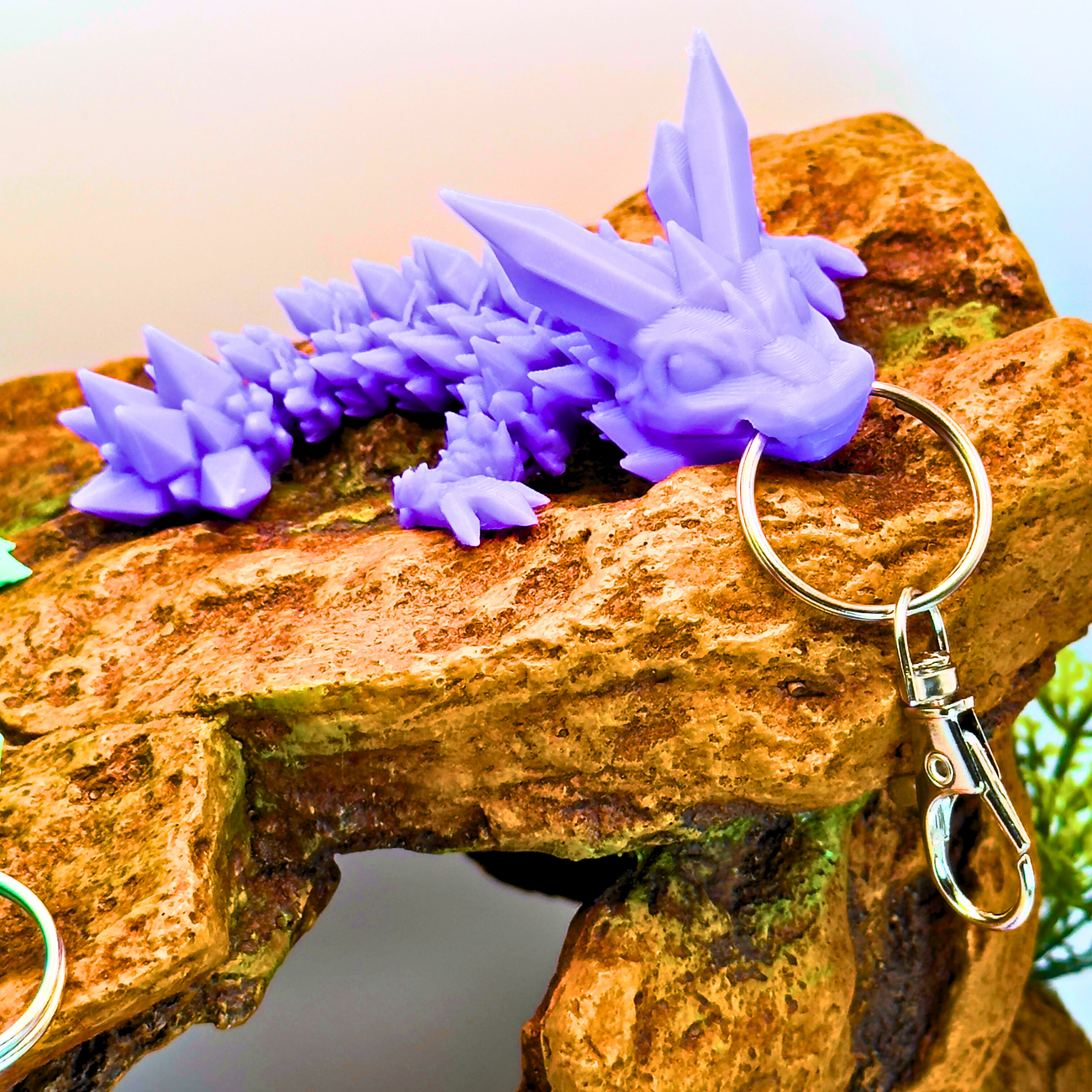 4.5IN Crystal Dragon Keychain & Egg - Crystal Dragons - Dragon Fidgets