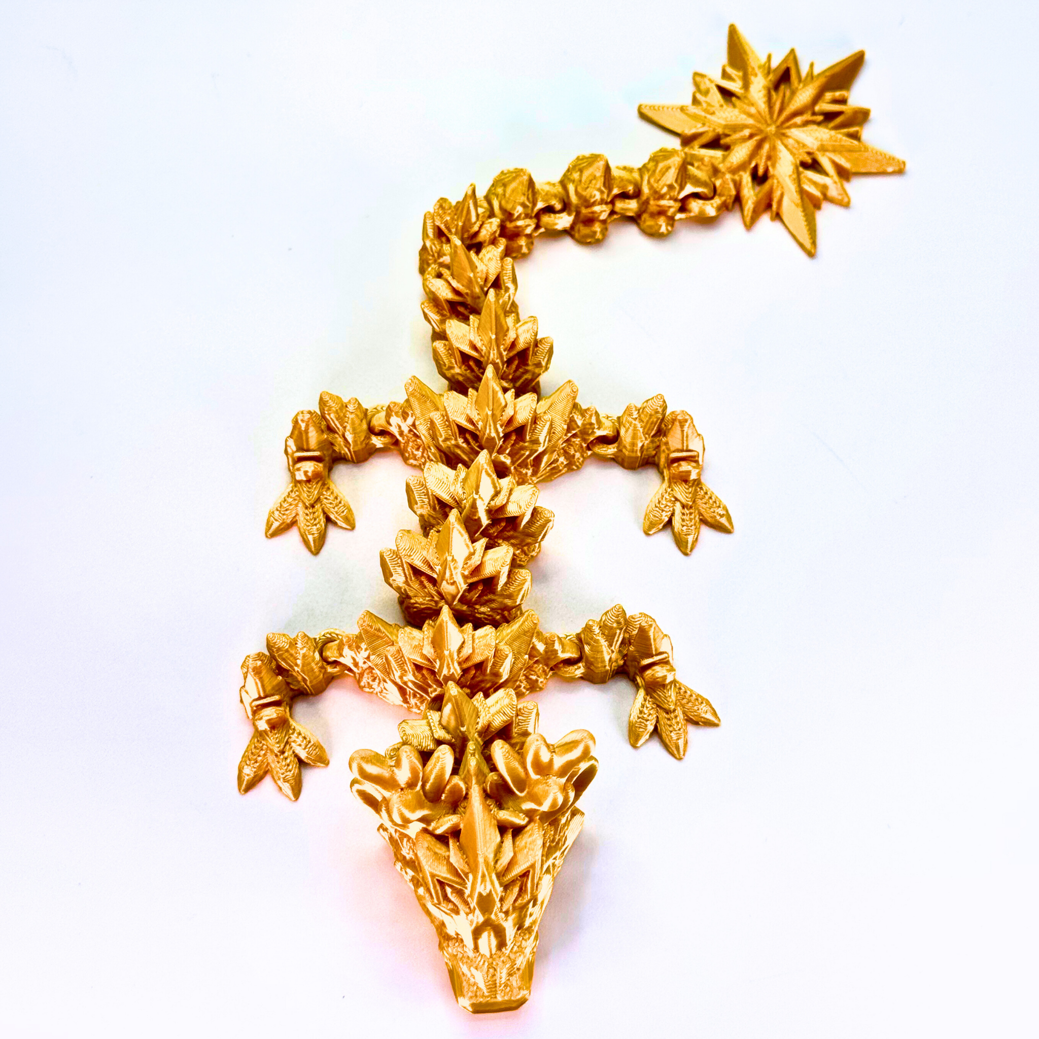 9" Reindeer Snowflake Winter Dragon - Winter Dragons - Dragon Fidgets