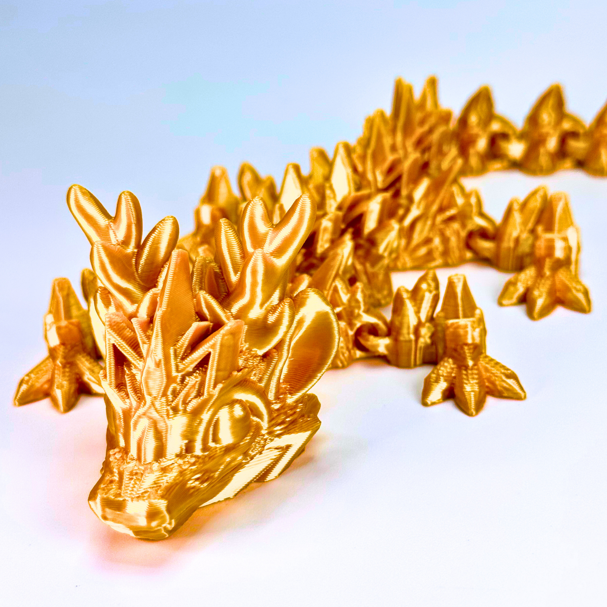 9" Reindeer Snowflake Winter Dragon - Winter Dragons - Dragon Fidgets