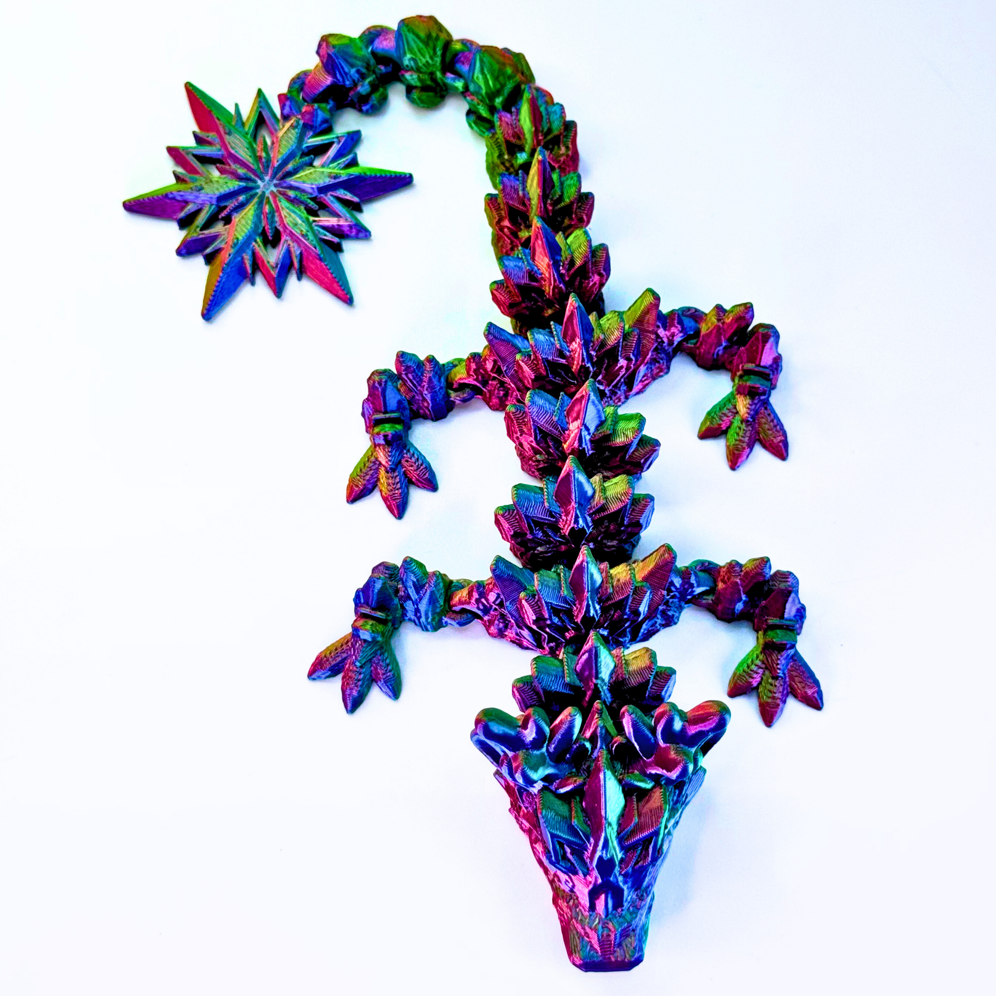9" Reindeer Snowflake Winter Dragon - Winter Dragons - Dragon Fidgets