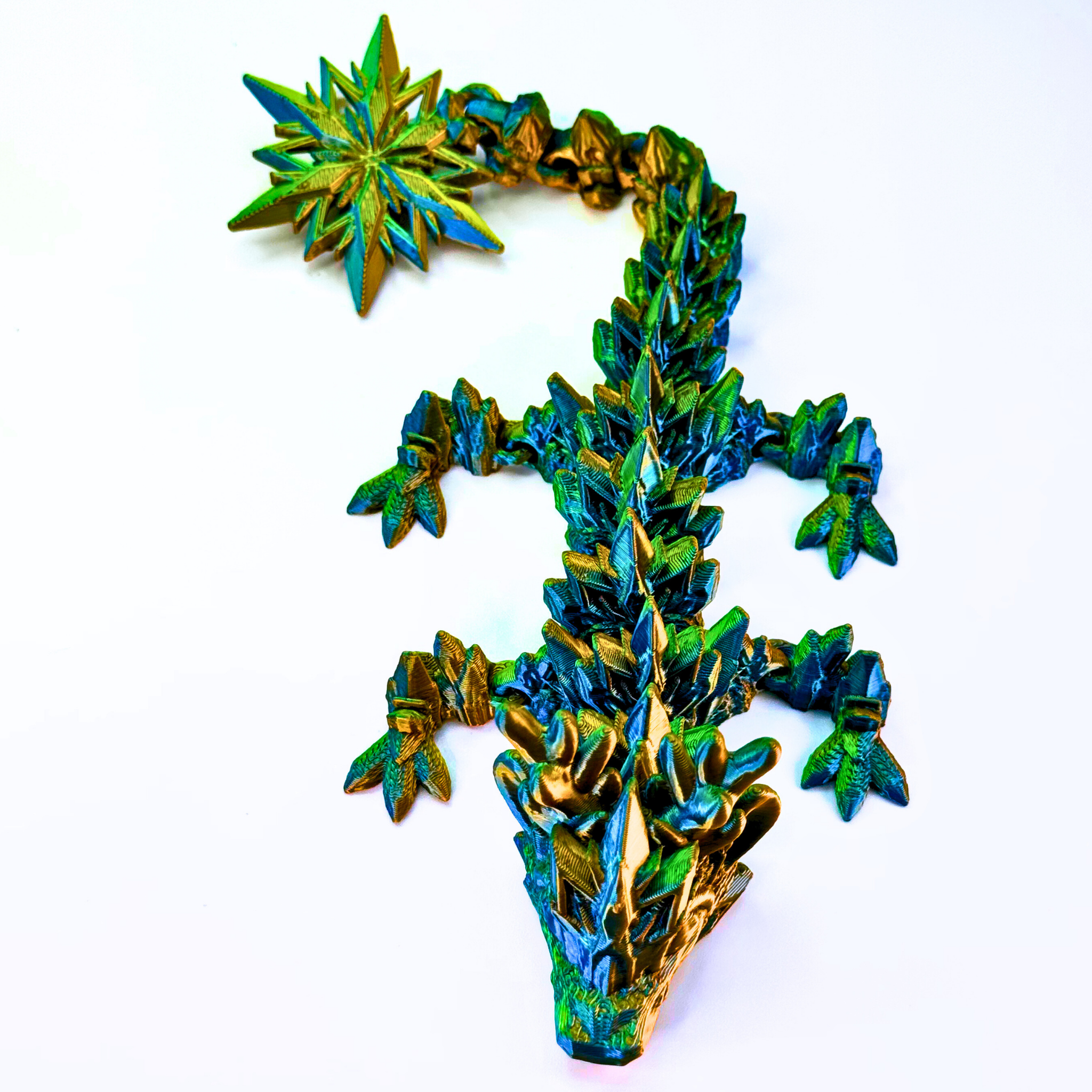 9" Reindeer Snowflake Winter Dragon - Winter Dragons - Dragon Fidgets