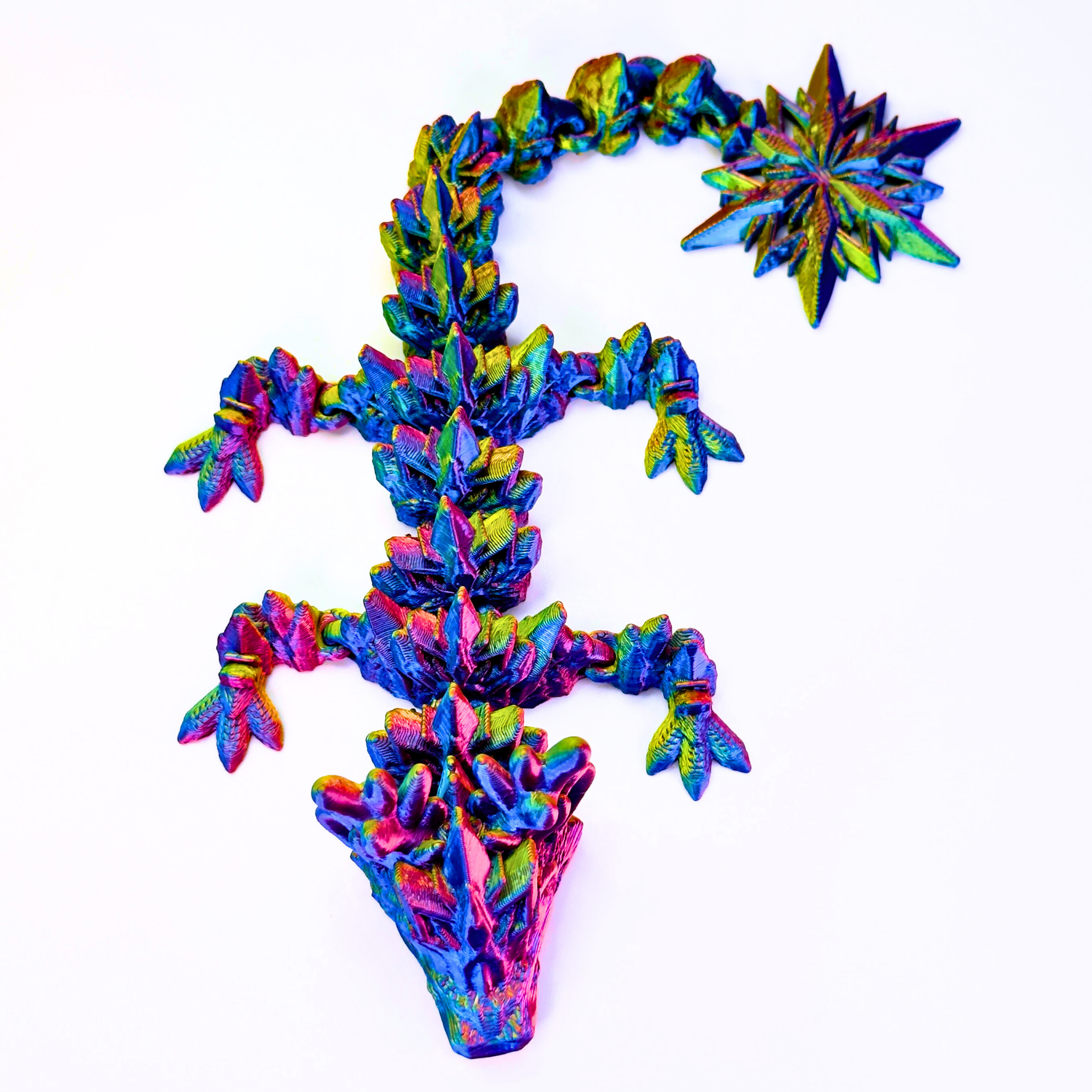 9" Reindeer Snowflake Winter Dragon - Winter Dragons - Dragon Fidgets