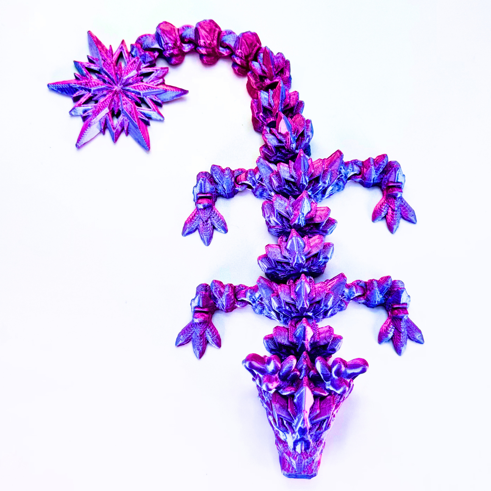 9" Reindeer Snowflake Winter Dragon - Winter Dragons - Dragon Fidgets