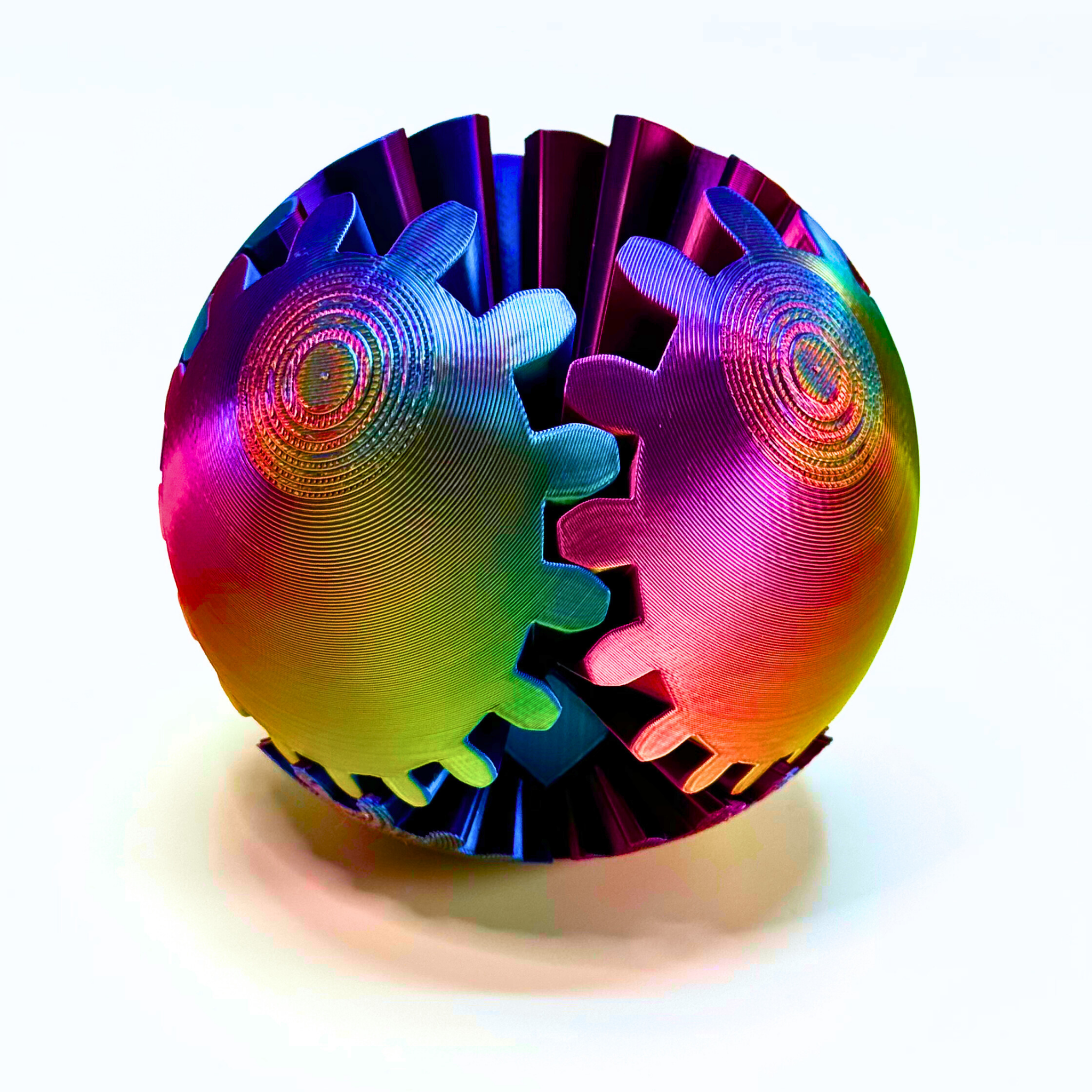 Large Gear Ball Fidget Toy - Gear Balls - Dragon Fidgets