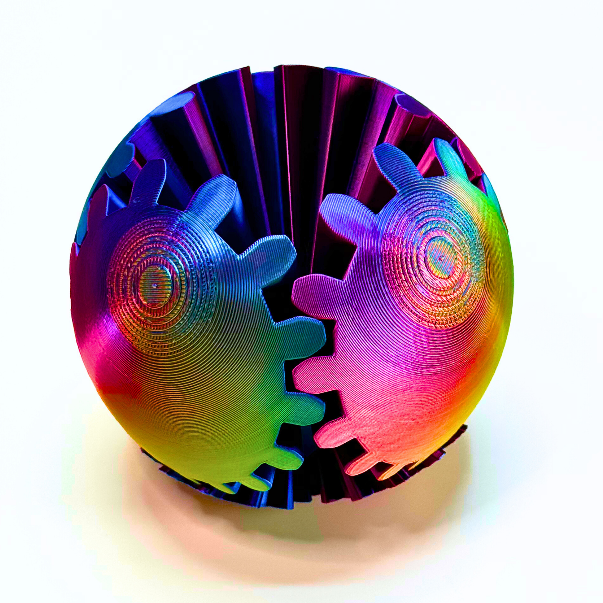 Large Gear Ball Fidget Toy - Gear Balls - Dragon Fidgets