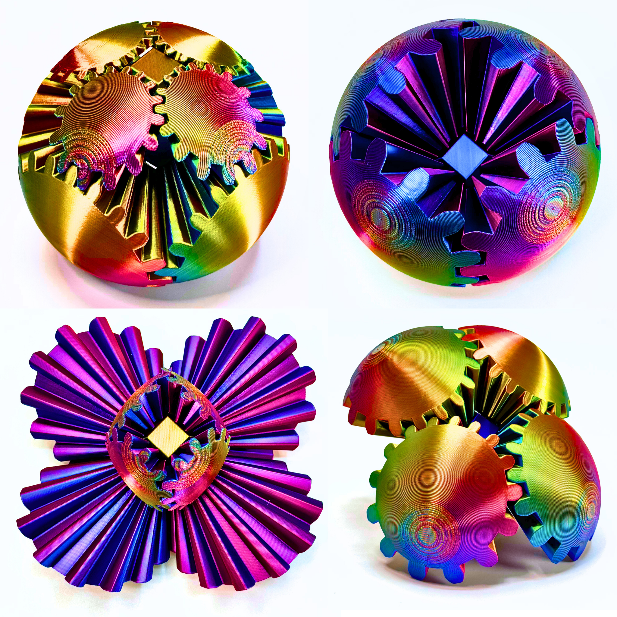 Large Gear Ball Fidget Toy - Gear Balls - Dragon Fidgets