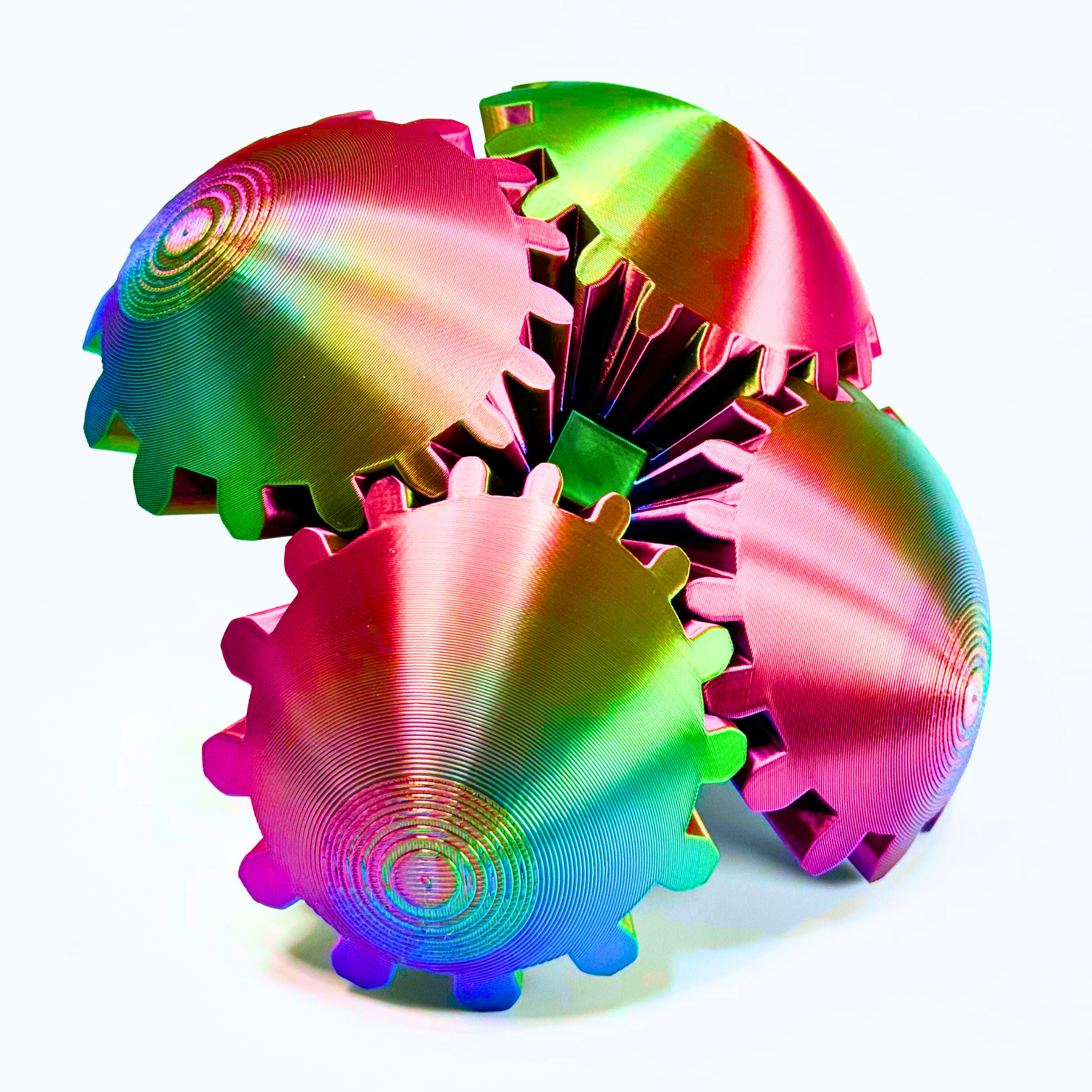 Large Gear Ball Fidget Toy - Gear Balls - Dragon Fidgets