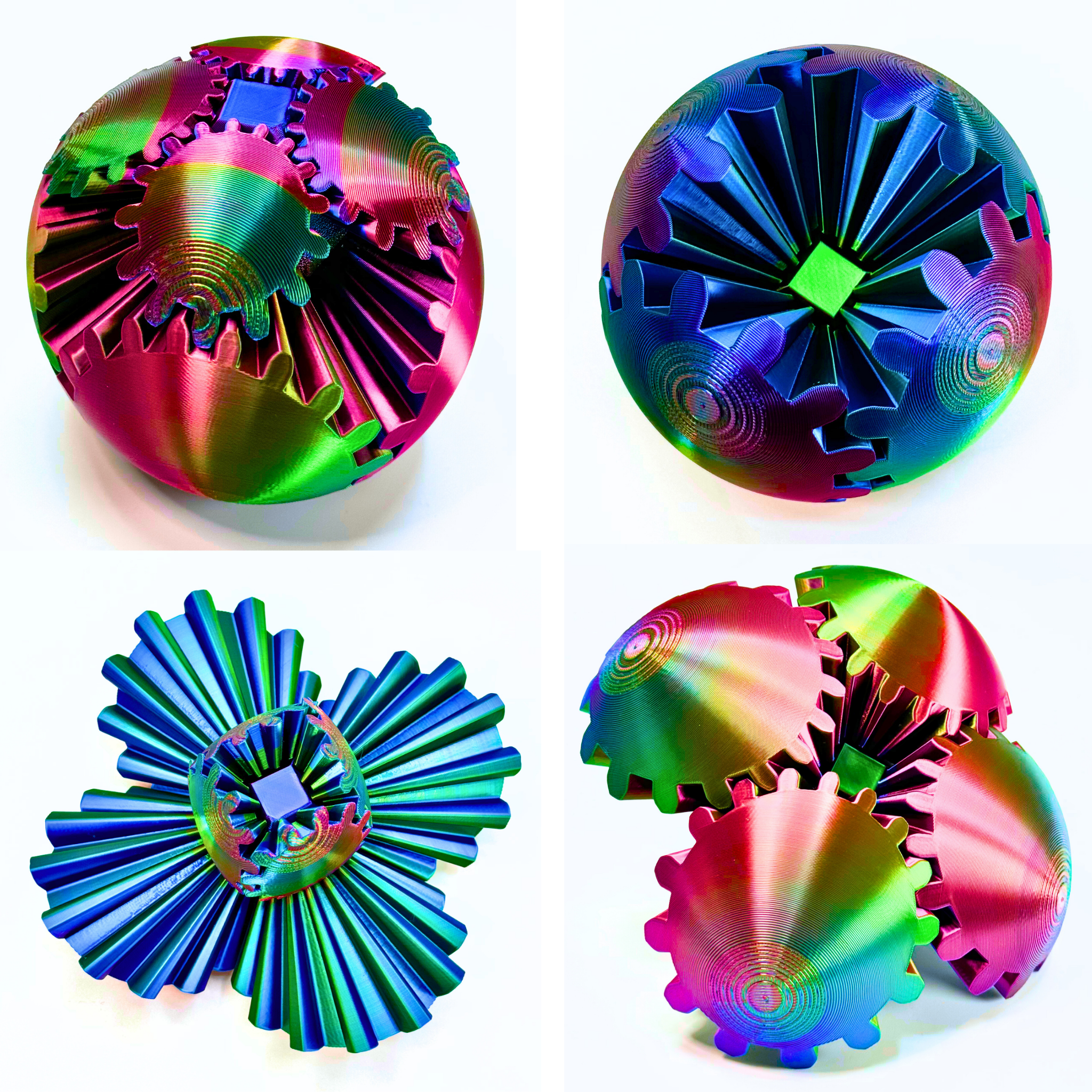 Large Gear Ball Fidget Toy - Gear Balls - Dragon Fidgets