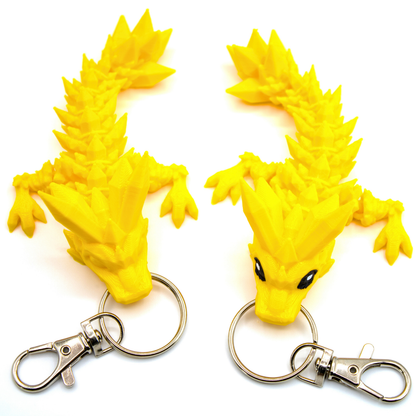 Crystal Dragon Fidget Keychain - keychain - Dragon Fidgets