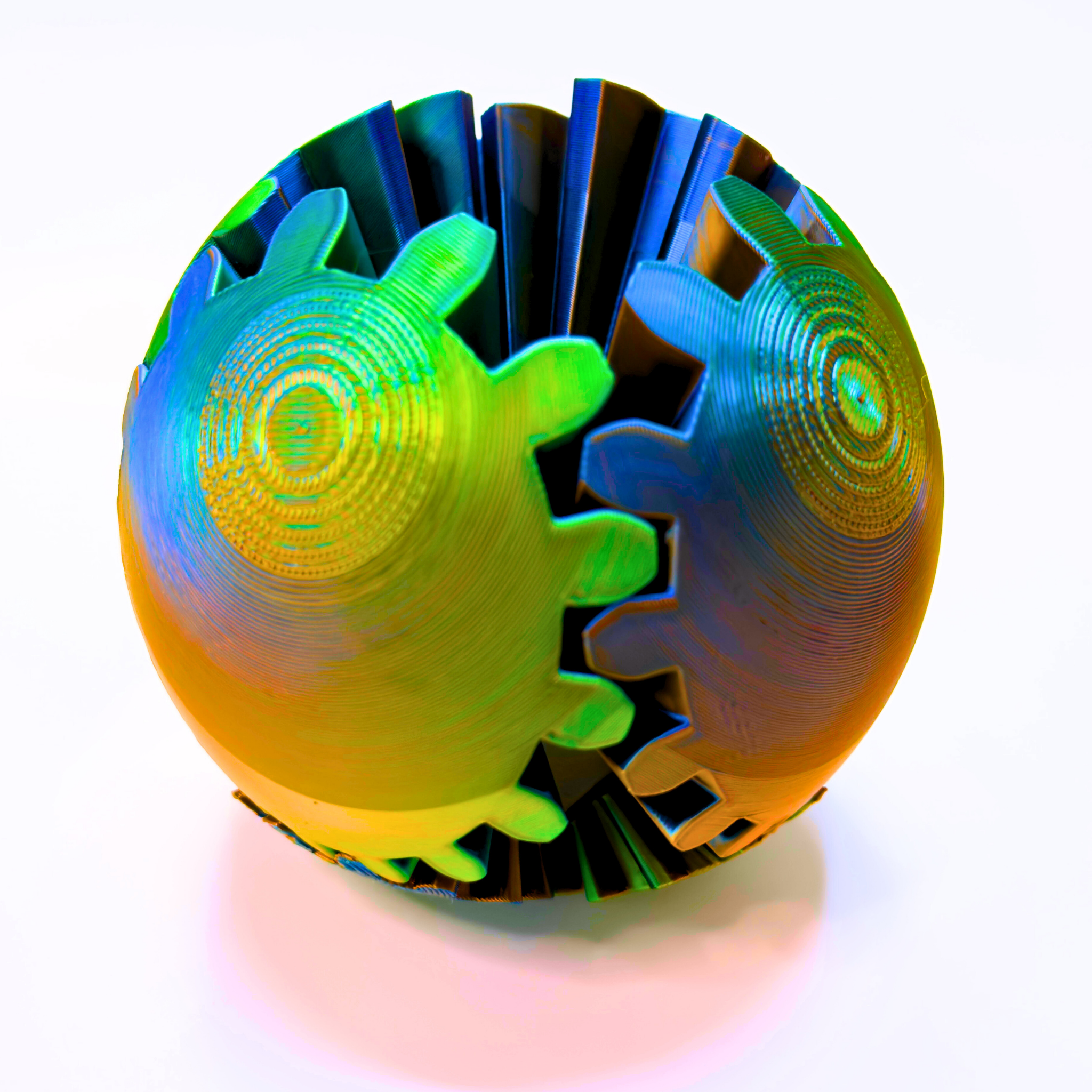 Large Gear Ball Fidget Toy - Gear Balls - Dragon Fidgets