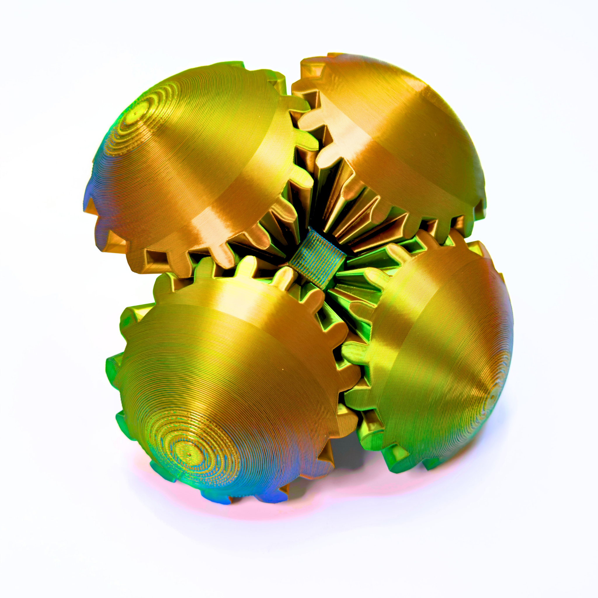 Large Gear Ball Fidget Toy - Gear Balls - Dragon Fidgets