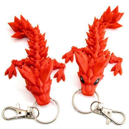 Crystal Dragon Fidget Keychain - keychain - Dragon Fidgets