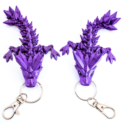 Crystal Dragon Fidget Keychain - keychain - Dragon Fidgets