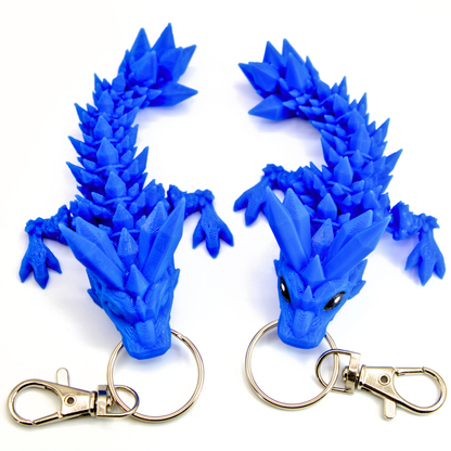 Crystal Dragon Fidget Keychain - keychain - Dragon Fidgets