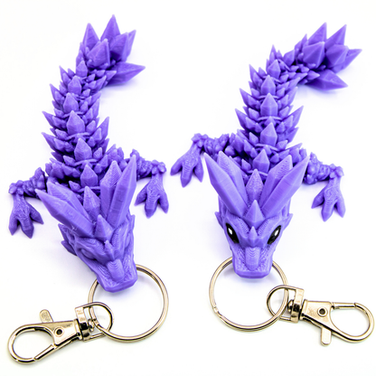 Crystal Dragon Fidget Keychain - keychain - Dragon Fidgets