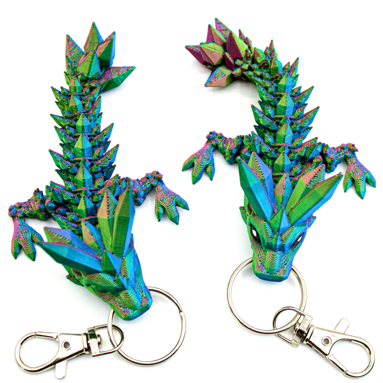 Crystal Dragon Fidget Keychain - keychain - Dragon Fidgets