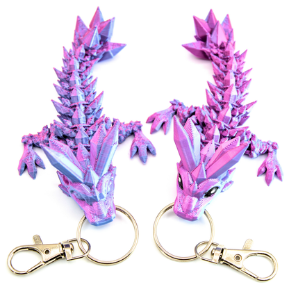 Crystal Dragon Fidget Keychain - keychain - Dragon Fidgets