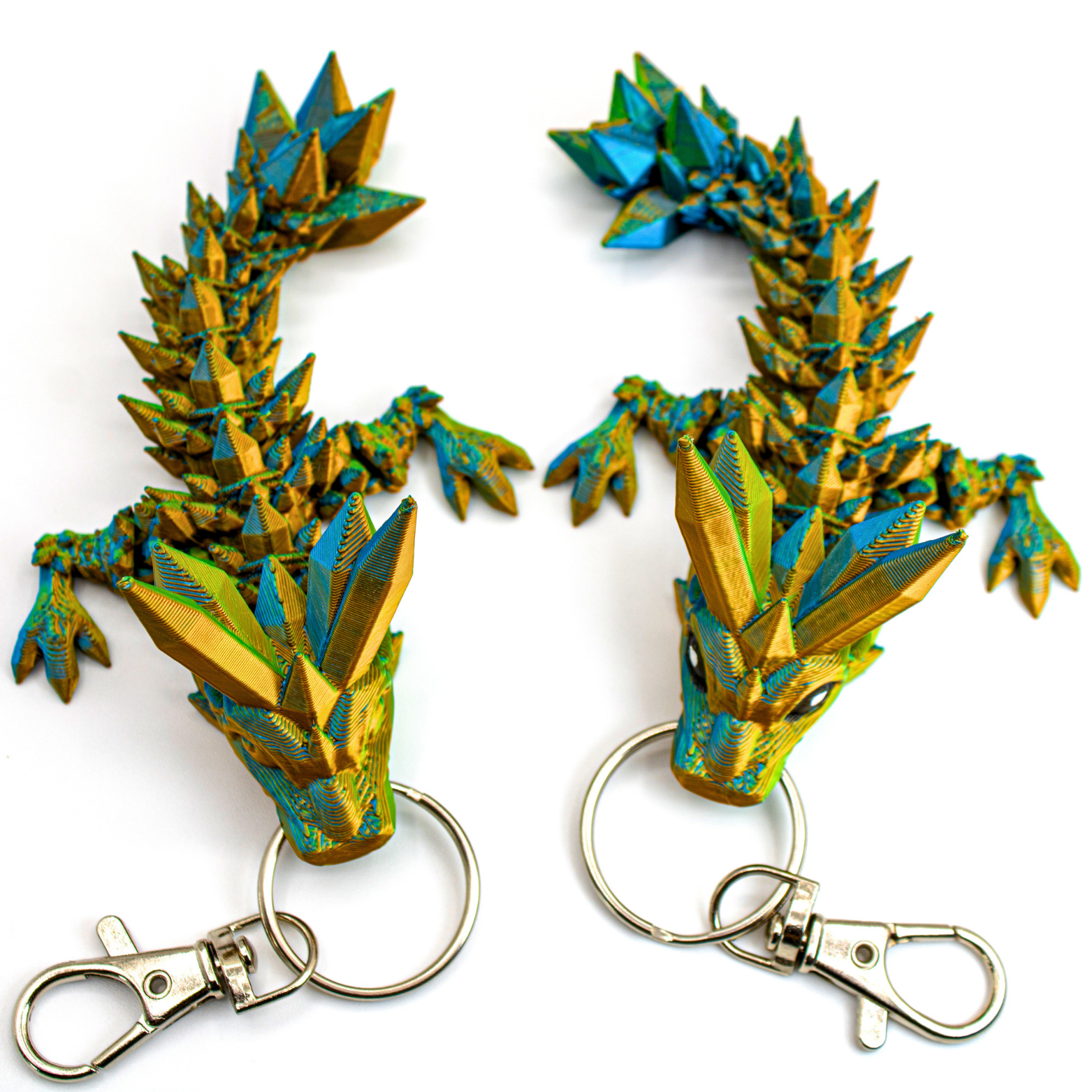 Crystal Dragon Fidget Keychain - keychain - Dragon Fidgets