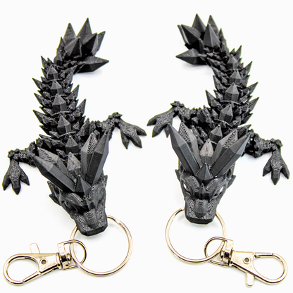 Crystal Dragon Fidget Keychain - keychain - Dragon Fidgets