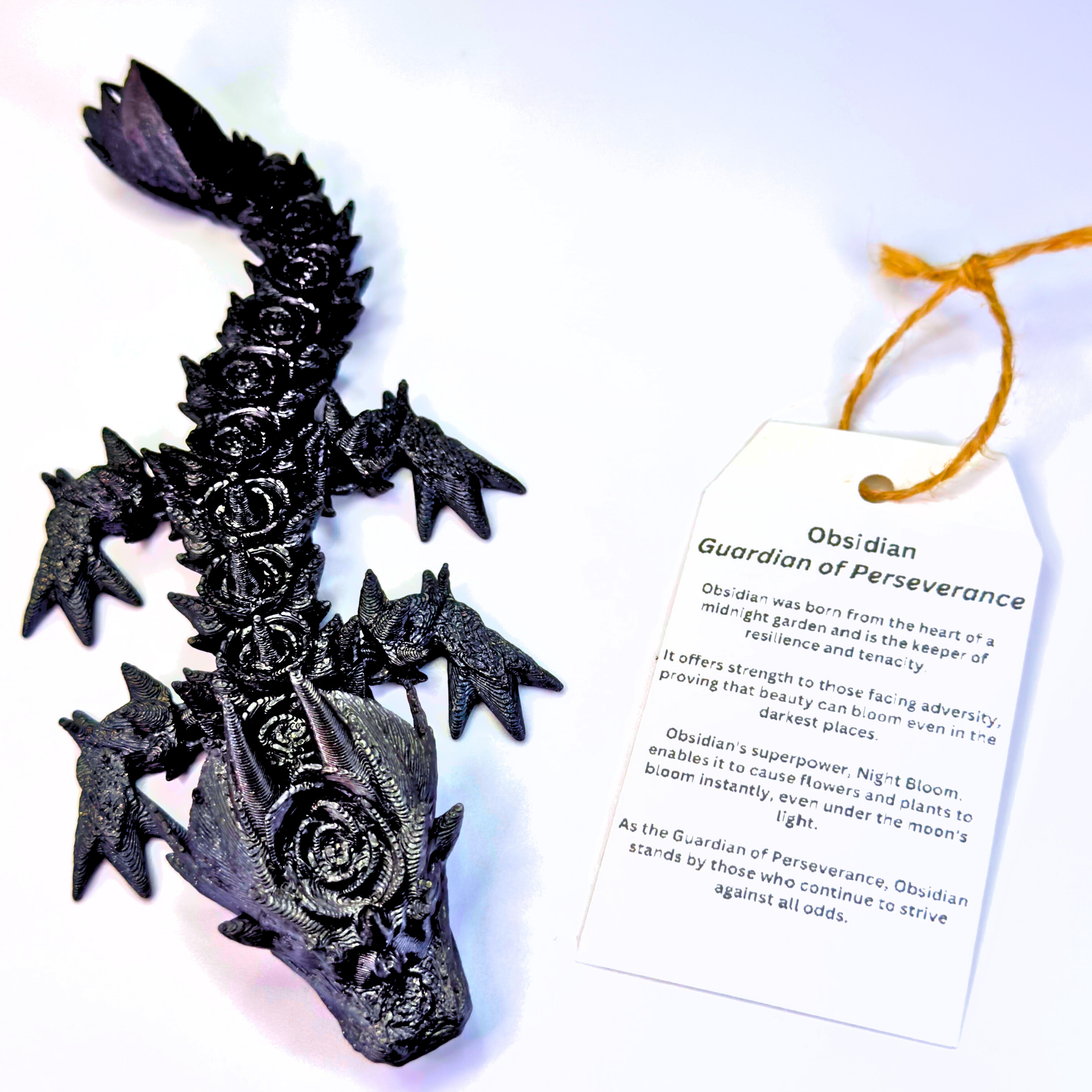 6IN Baby Rose Dragon & 4IN Rose Egg - Rose Dragons - Dragon Fidgets